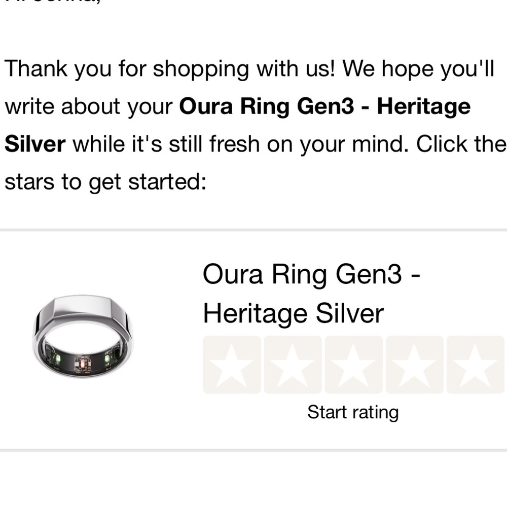 oura ring generation 3 size 7